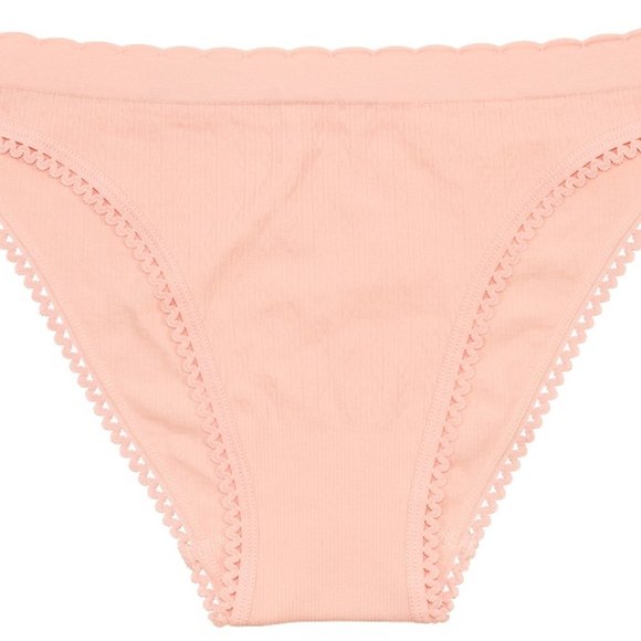 Seamless Bikini with Picot Trim - Picture 1 of 1